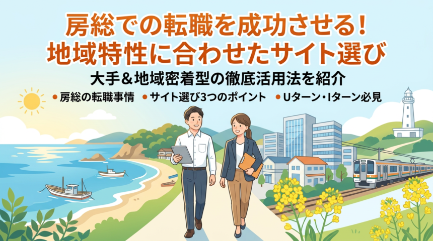 高台から見た房総の海沿いの町並み
